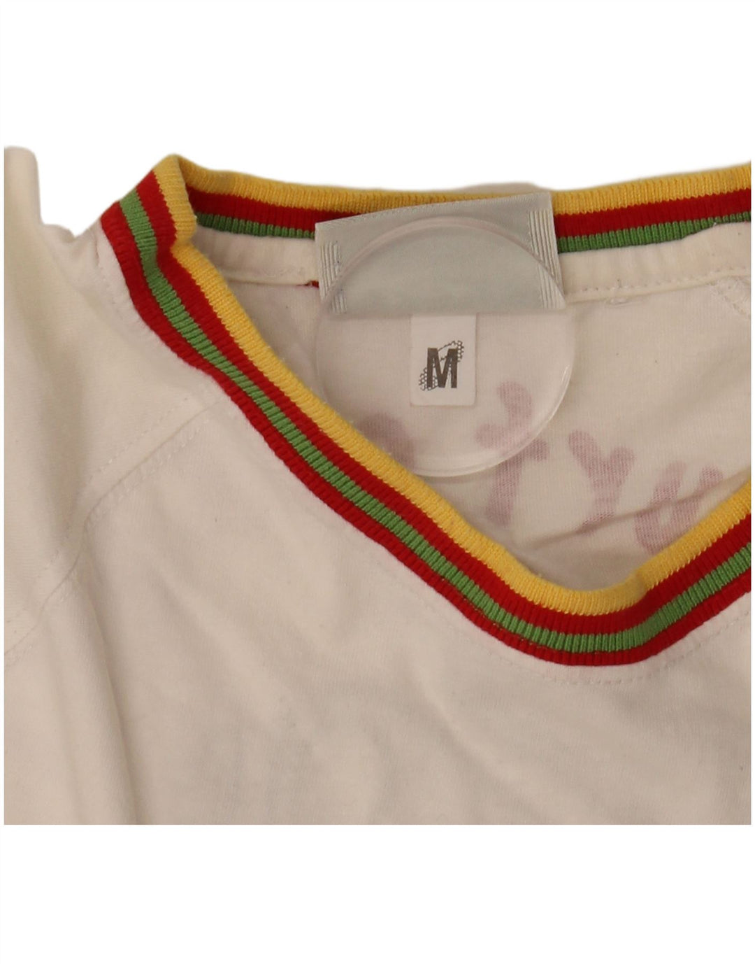 Asics T-Shirt Montego Bay Graphic Homme Blanc Cassé Coton Rayé Moyen