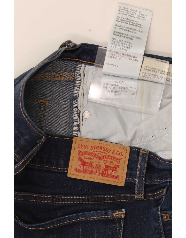 Levi's Jean Droit 714 Femme W28 L27 Bleu Coton