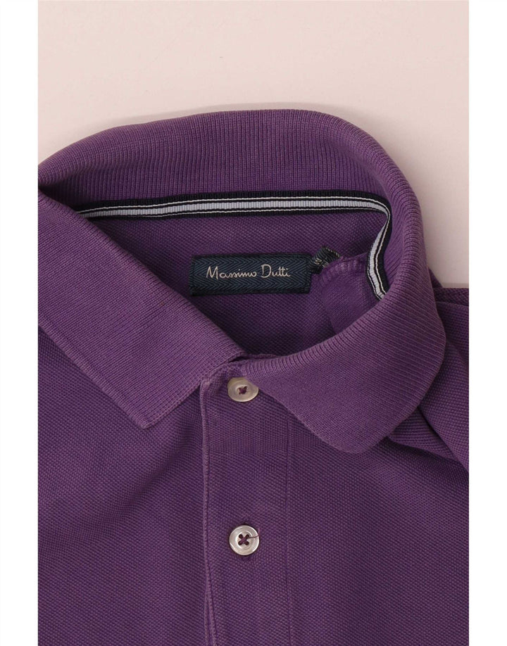 Massimo Dutti Polo Homme Violet Moyen