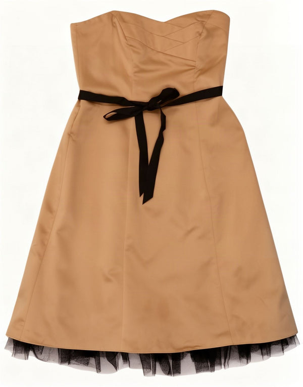 Principes Robe bustier pour femme UK 44 Large Doré Colorblock Polyester