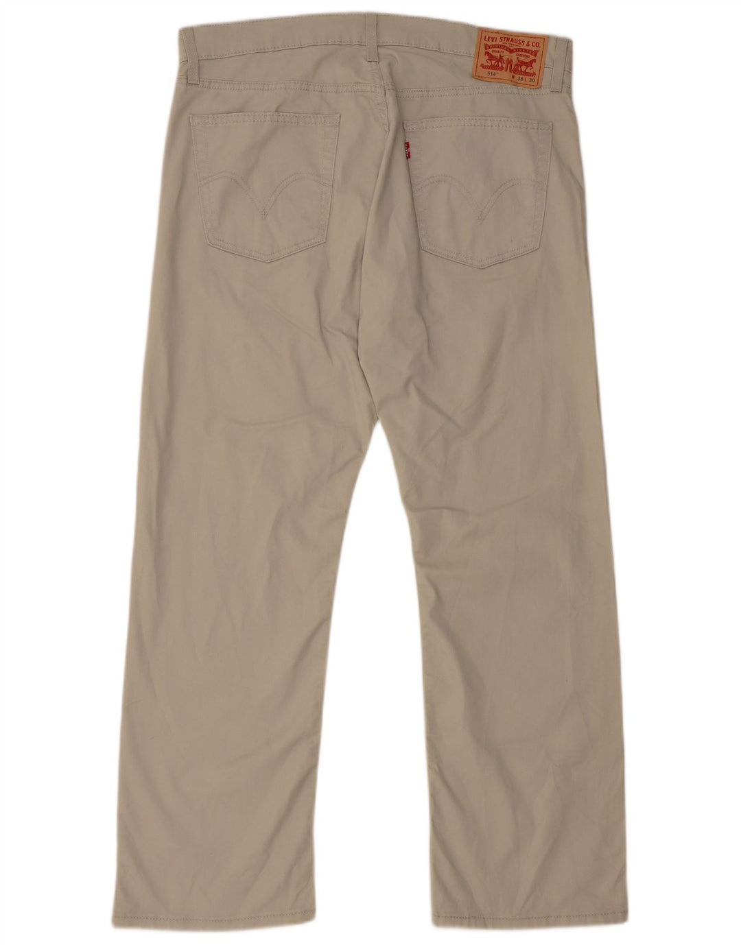 LEVI'S Pantalon décontracté droit 514 W36 L30 Homme Beige Coton
