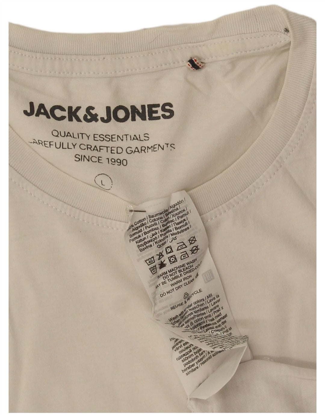 Jack & Jones T-Shirt Graphique Homme Grand Blanc Coton
