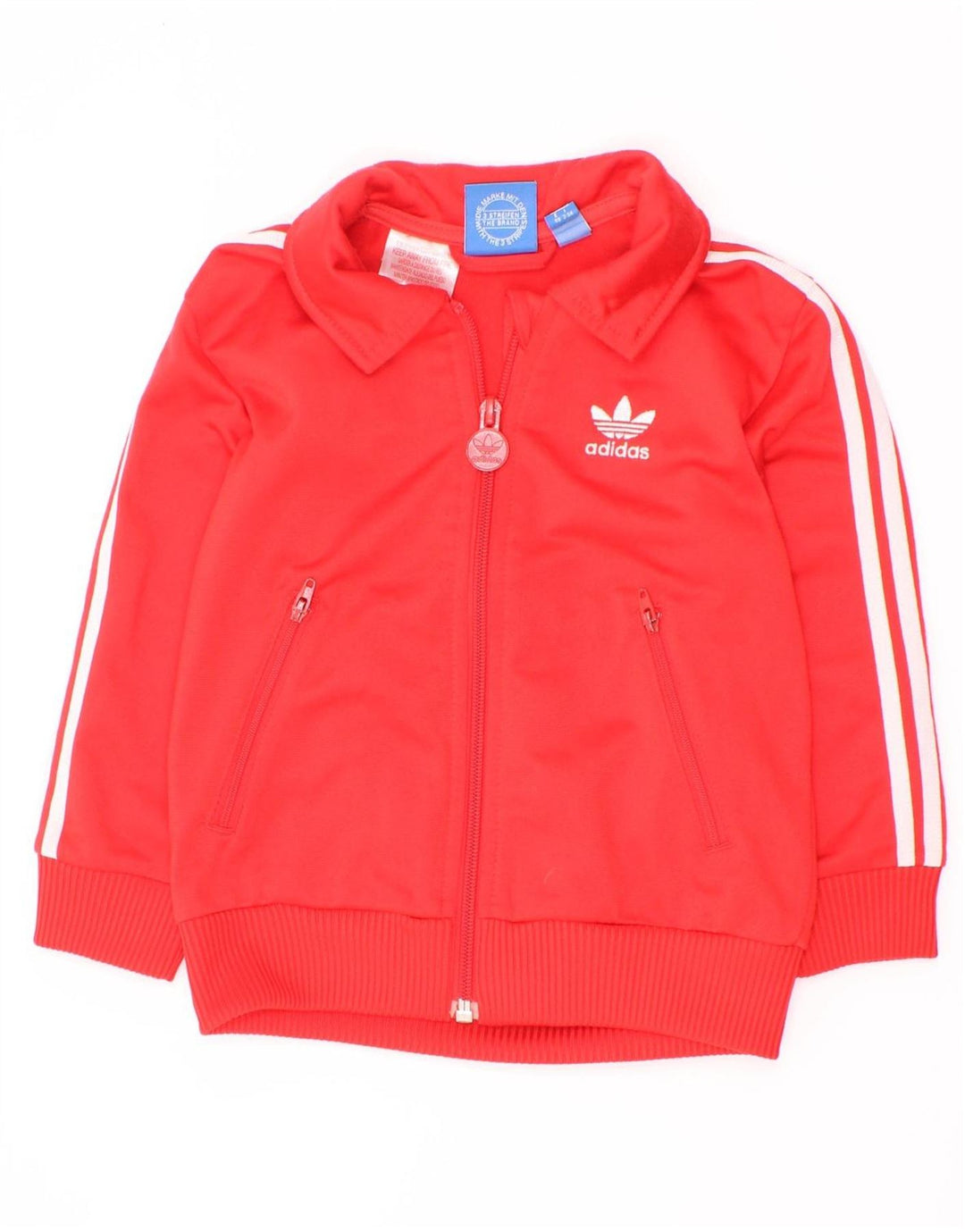 Adidas Veste de Survêtement Graphique Garçon 2-3 Ans Rouge Polyester