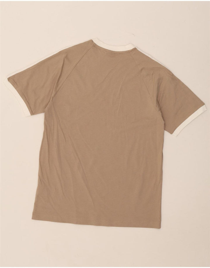 Adidas T-Shirt Homme Coton Beige Moyen