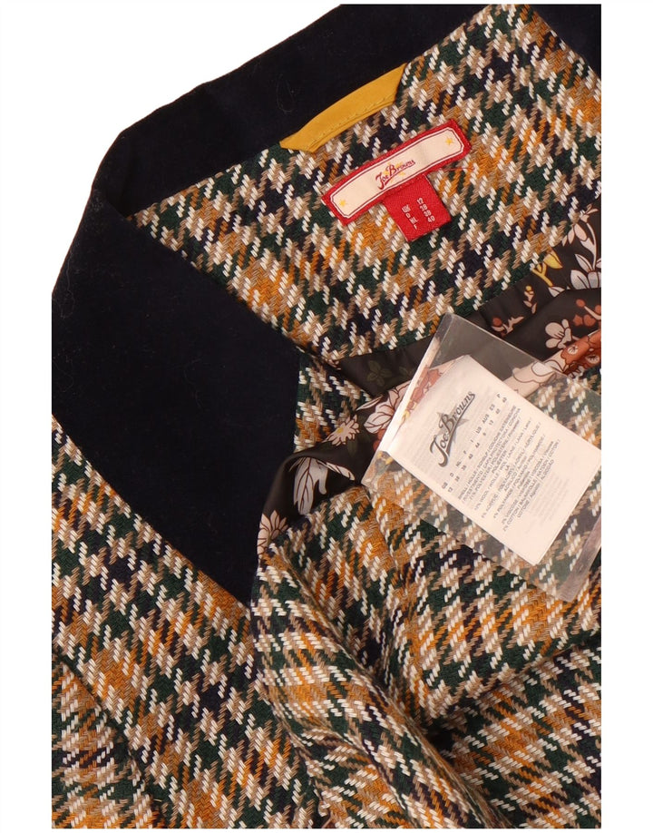 Joe Browns Veste Blazer Femme UK 12 Moyen Pied-de-Poule Multicolore