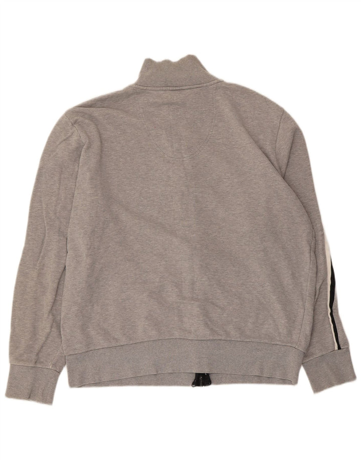 Hugo Boss Hommes Survêtement Top Jacket Large Gris Rayé Coton