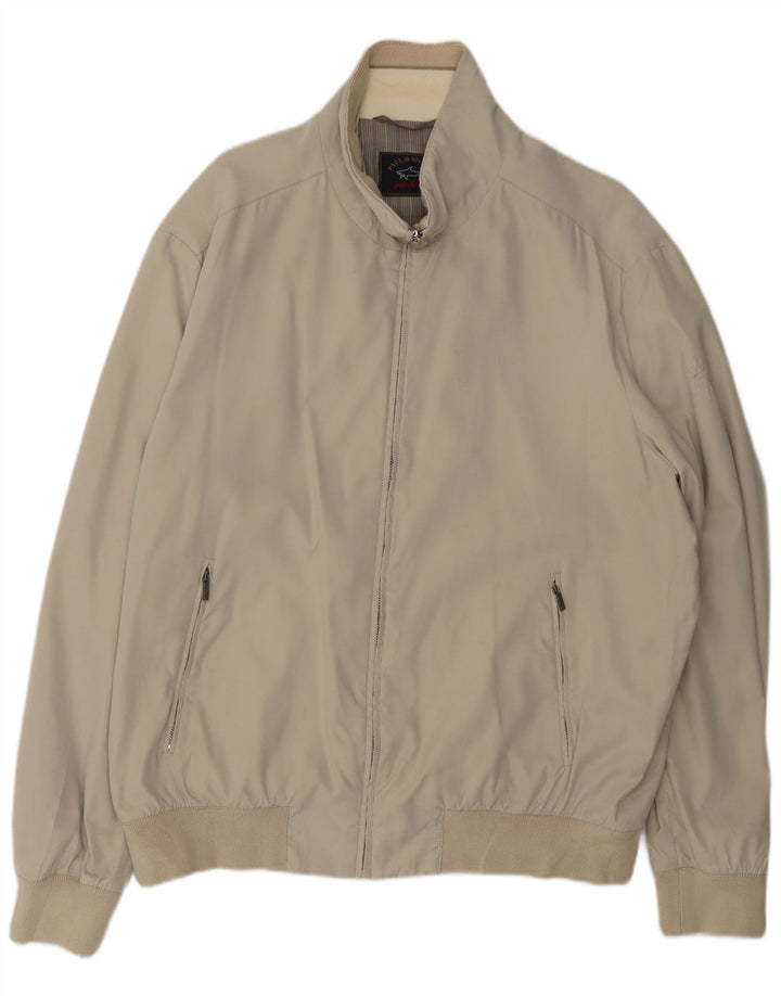 Paul & Shark Veste Bomber Homme UK 42 XL Gris Polyester