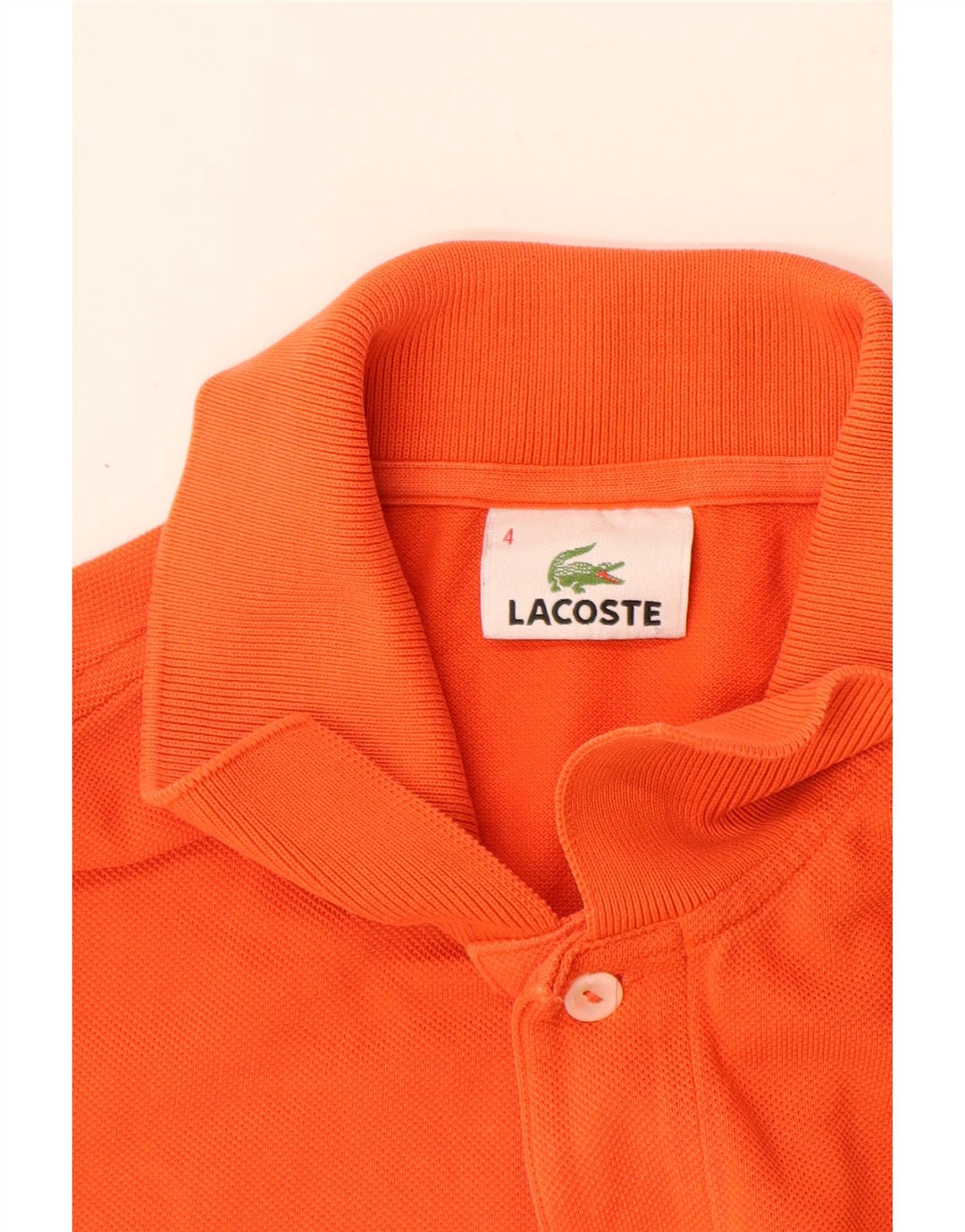 Lacoste Polo Homme Taille 4 Coton Orange Moyen