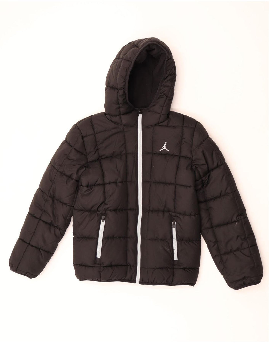 Jordan Veste rembourrée à capuche pour garçon 13-14 ans XL Noir Polyester