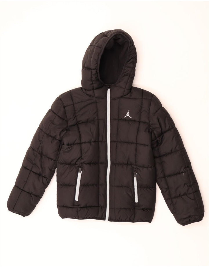 Jordan Veste rembourrée à capuche pour garçon 13-14 ans XL Noir Polyester