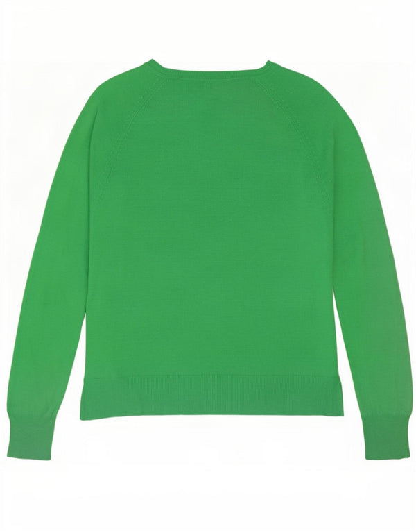 Zara Pull col bateau pour femme UK 10 Small Vert Viscose