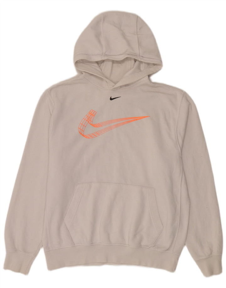 Nike Pull à capuche graphique en coton blanc moyen pour homme