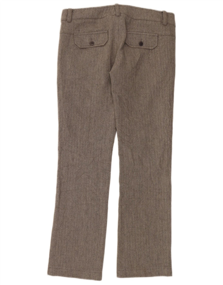 Dondup Pantalon décontracté bootcut pour femme IT 44 Medium W34 L32 Gris à chevrons