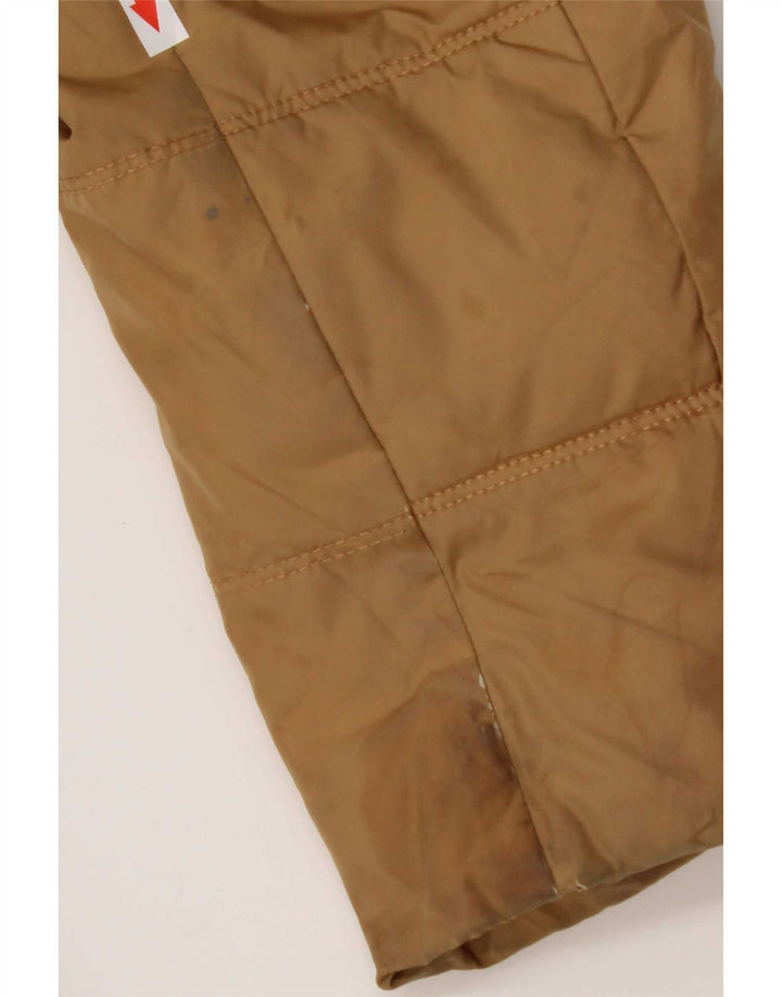 Tommy Hilfiger Manteau rembourré à capuche pour femme UK 10 Petit Marron Polyester