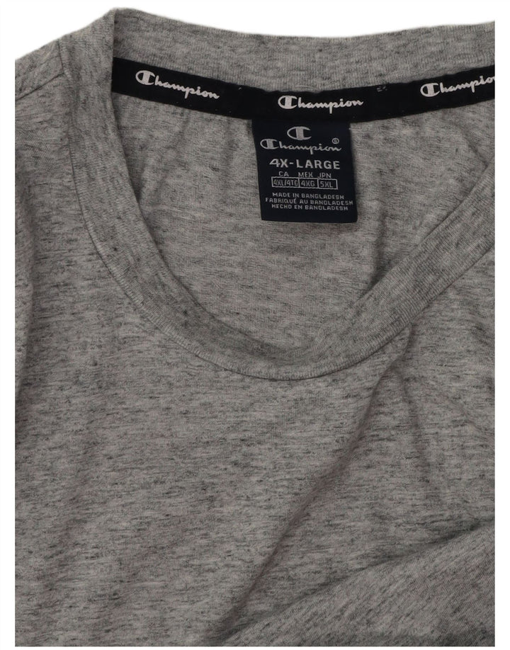 Champion T-Shirt Homme Top 4XL Gris Moucheté