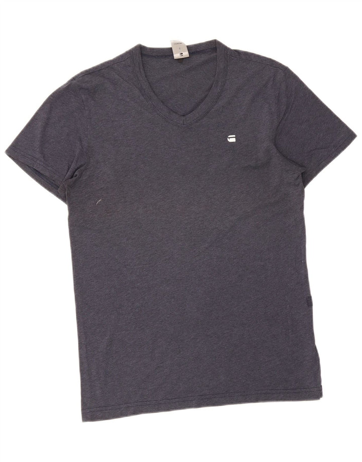 G-Star Homme T-Shirt Top Petit Bleu Marine Coton