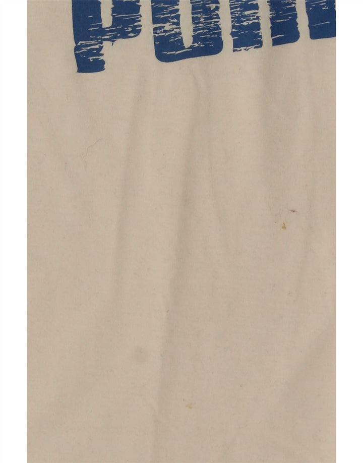 Puma Débardeur Graphic XS Homme Blanc Colorblock