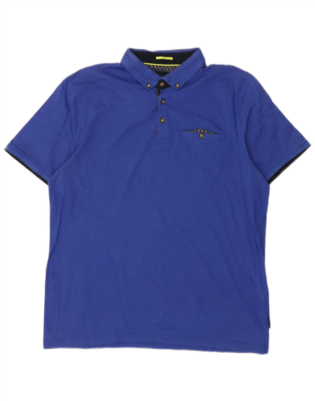 TED BAKER Polo Homme Taille 5 XL Bleu Coton