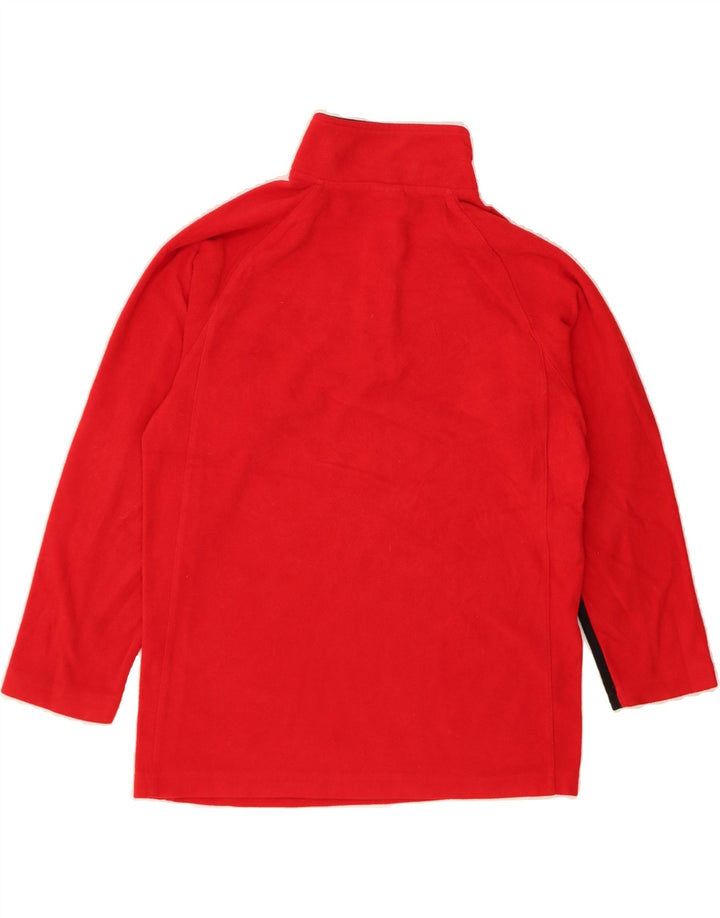 RUSSELL ATHLETIC Boys Fleece Jumper 10-11 Years Medium Red Colourblock Vintage Russell Athletic and Second-Hand Russell Athletic from Messina Hembry 