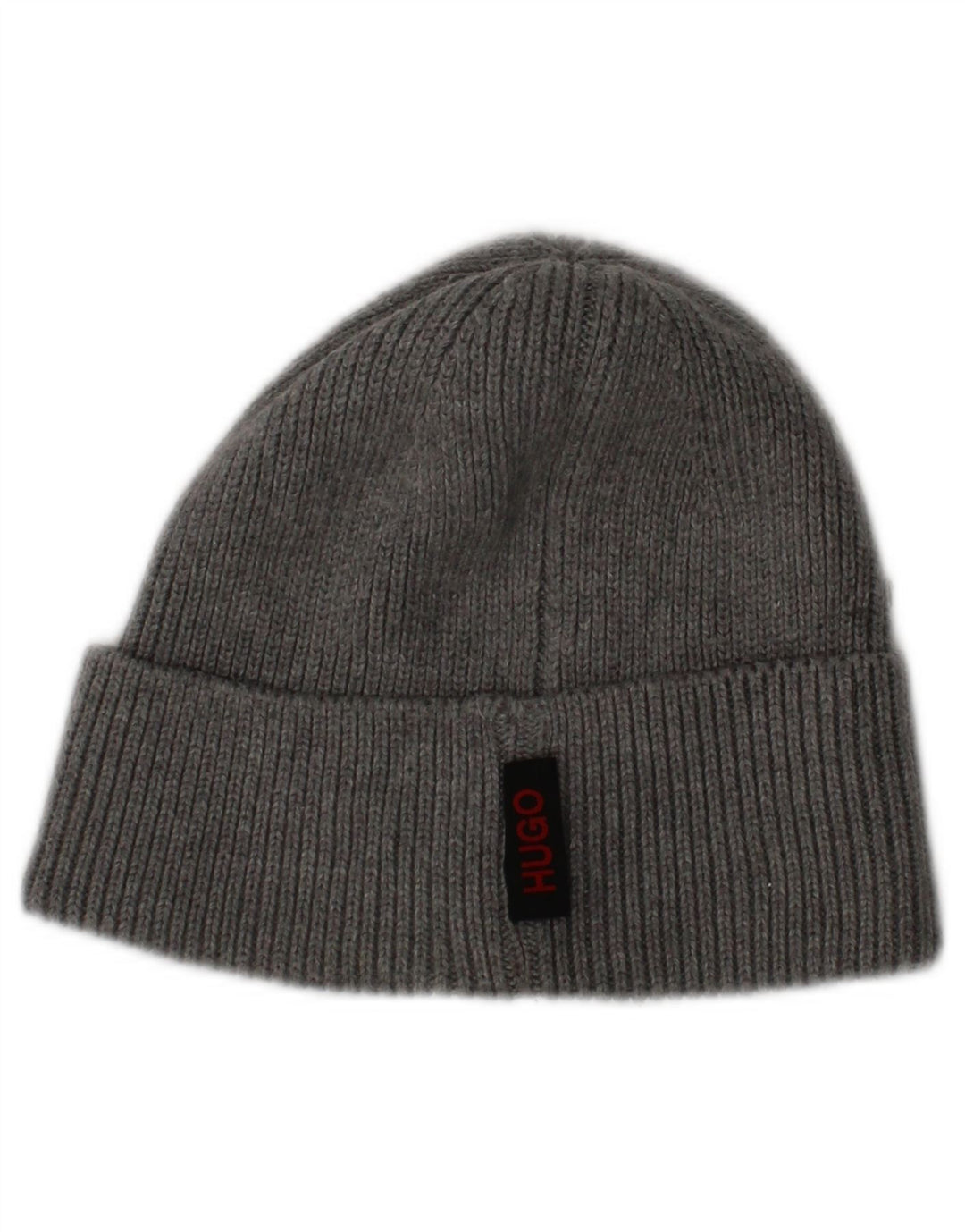 Hugo Boss Bonnet en tricot pour homme Taille unique Gris Logo