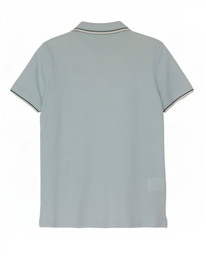 Lyle & Scott Polo Homme Bleu Moyen Rayé Coton