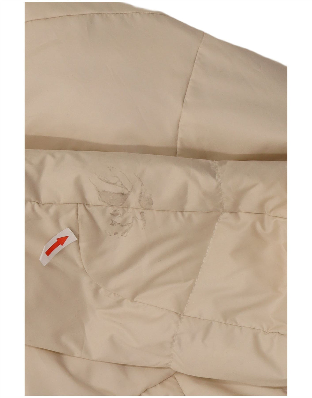 Ralph Lauren Veste matelassée courte pour femme UK 14 Medium Off White Polyester