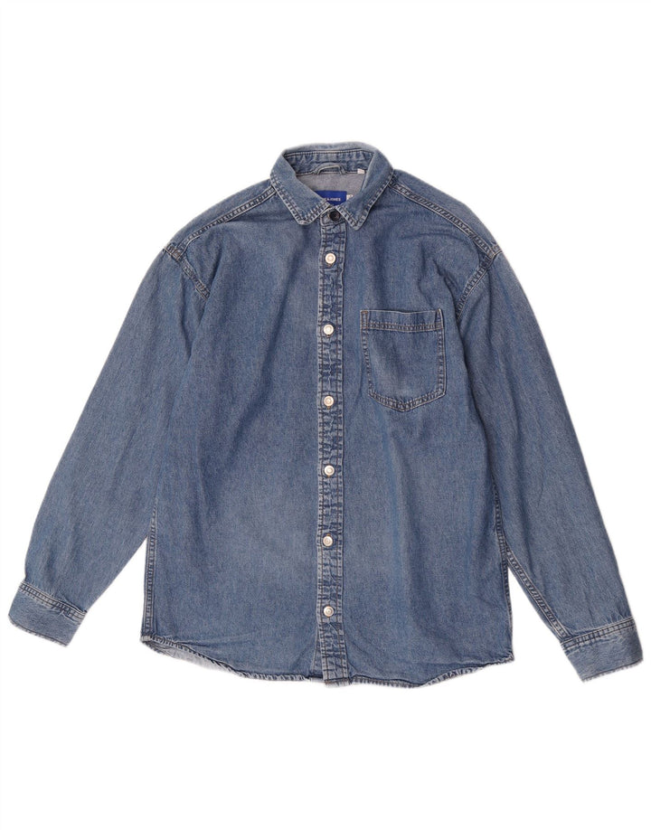 Jack & Jones Chemise en Jean Large Bleu Coton Homme