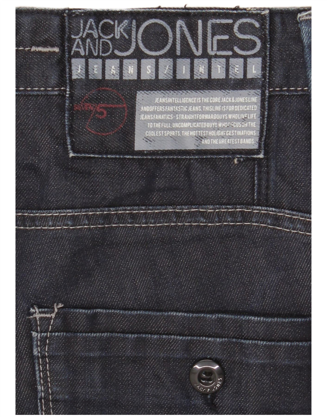 Jack & Jones Jean Cargo Droit W32 L33 Homme Bleu Marine