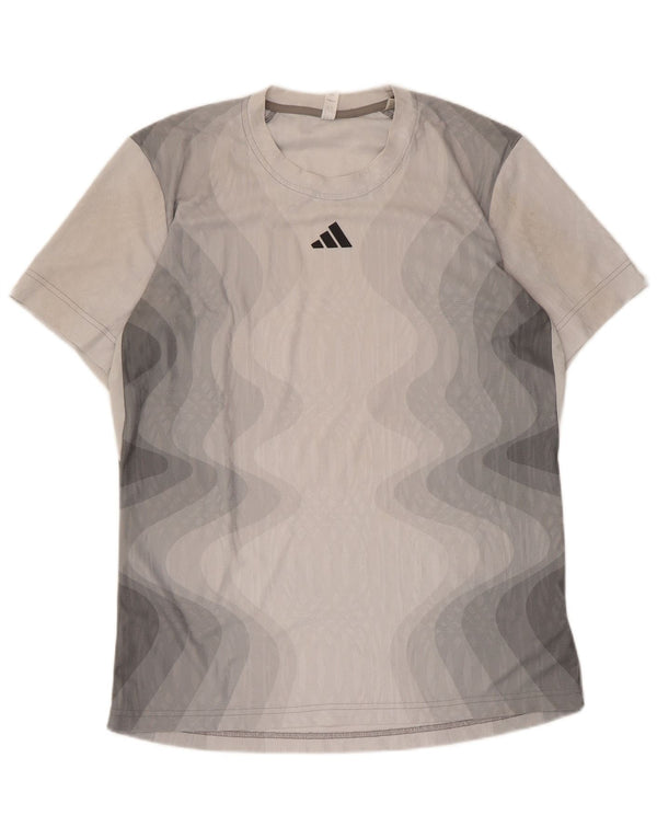Adidas T-Shirt Homme Haut Large Gris Tie Dye Polyester