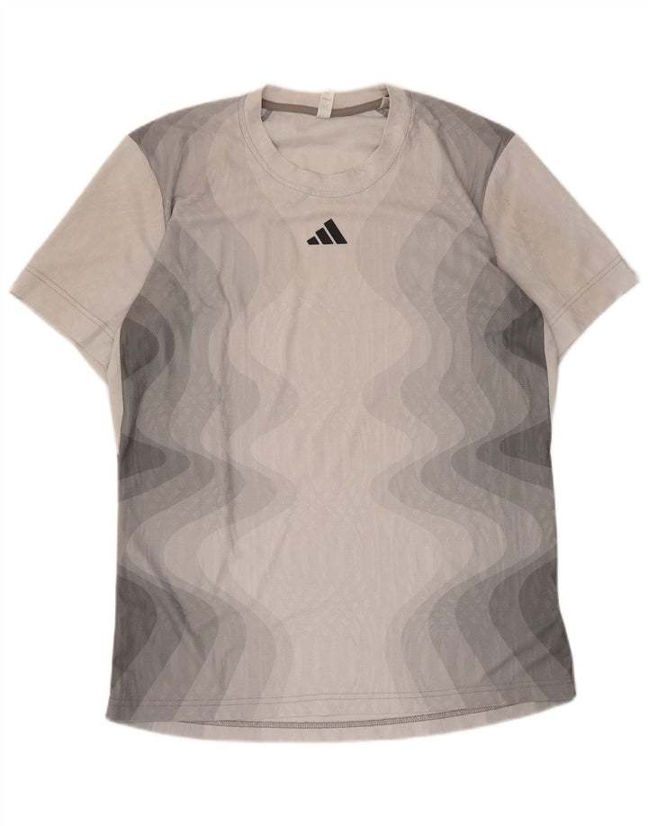 Adidas T-Shirt Homme Haut Large Gris Tie Dye Polyester