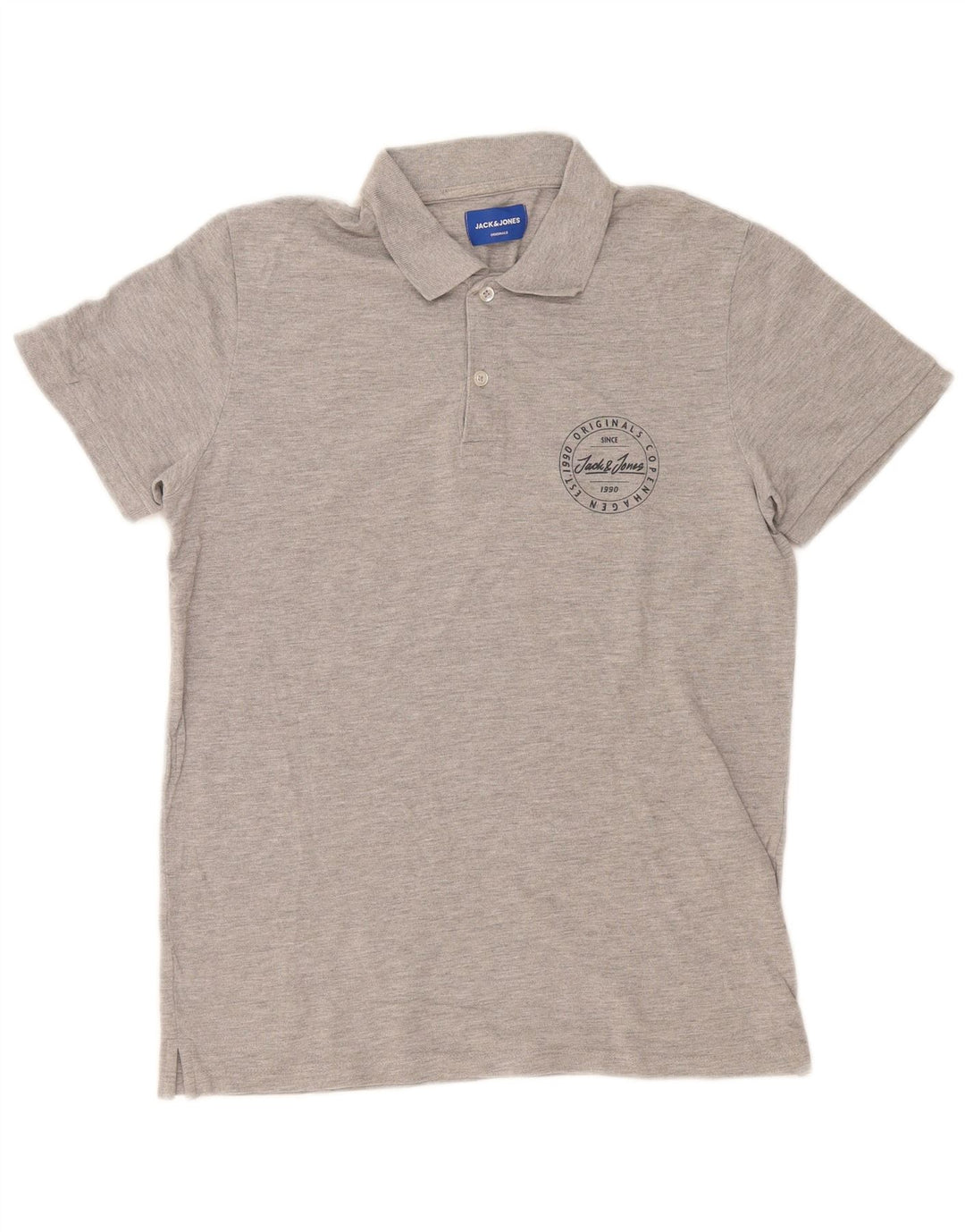 Jack & Jones Polo Regular Fit Homme Gris Moyen Coton