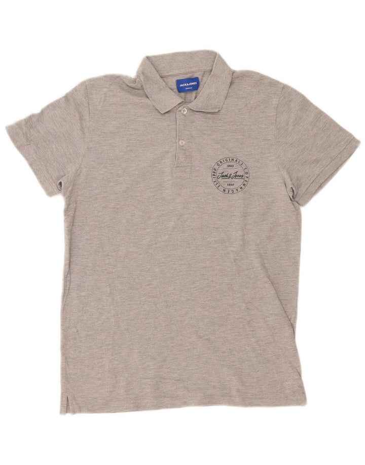 Jack & Jones Polo Regular Fit Homme Gris Moyen Coton