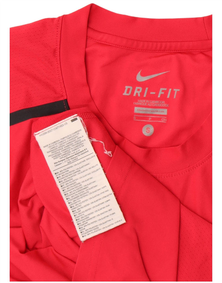 NIKE Hommes Dri Fit T-Shirt Haut Petit Rose Polyester