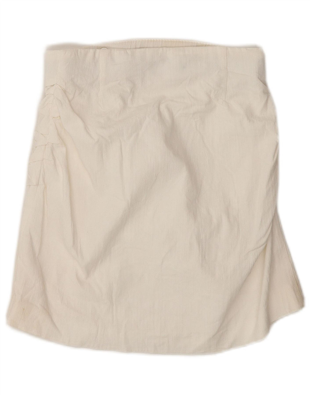 Zara Femme Mini Jupe Portefeuille Petit W26 Blanc