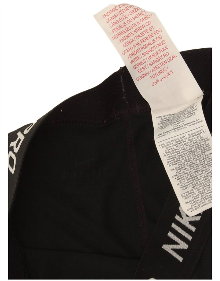 Nike Short de sport Dri Fit Graphic pour femme UK 10 Petit Noir Polyester