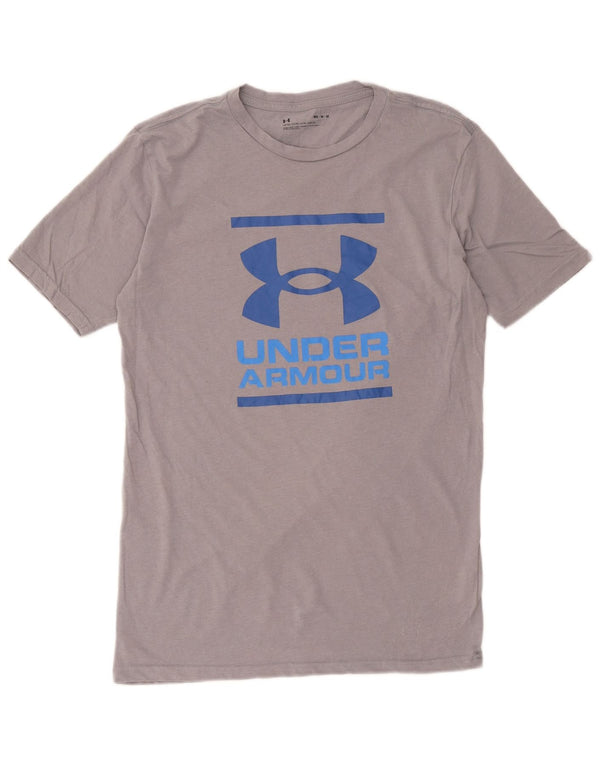 Under Armour Tee-Shirt Graphique Homme Gris Moyen Coton
