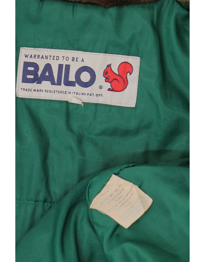 Bailo Veste polaire pour homme UK 42 XL Vert à carreaux Polyester
