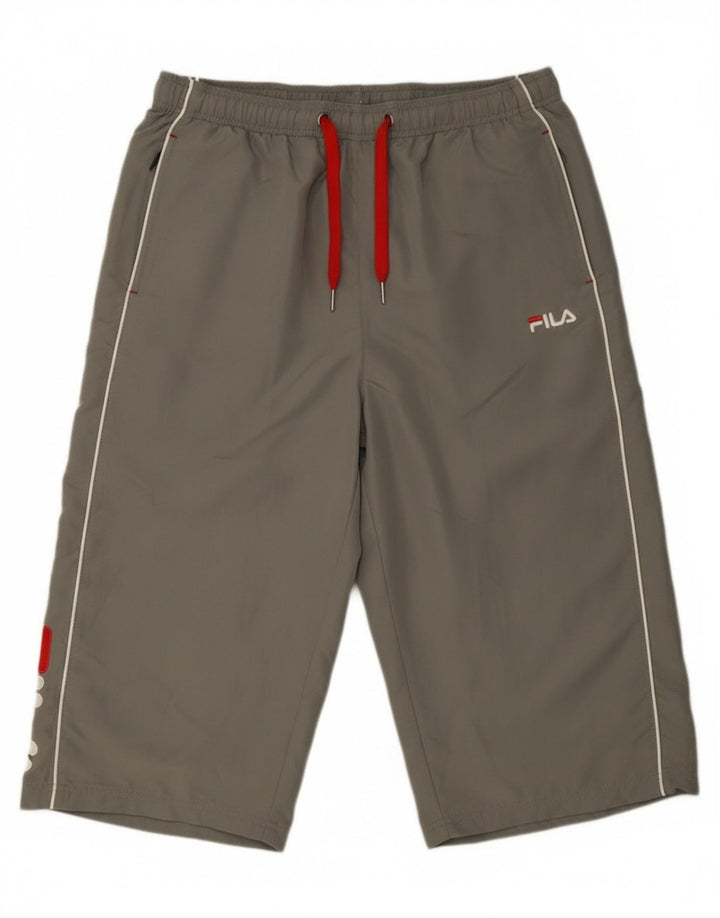 Fila Pantalon de Survêtement Graphic Capri Homme Gris XL Polyester