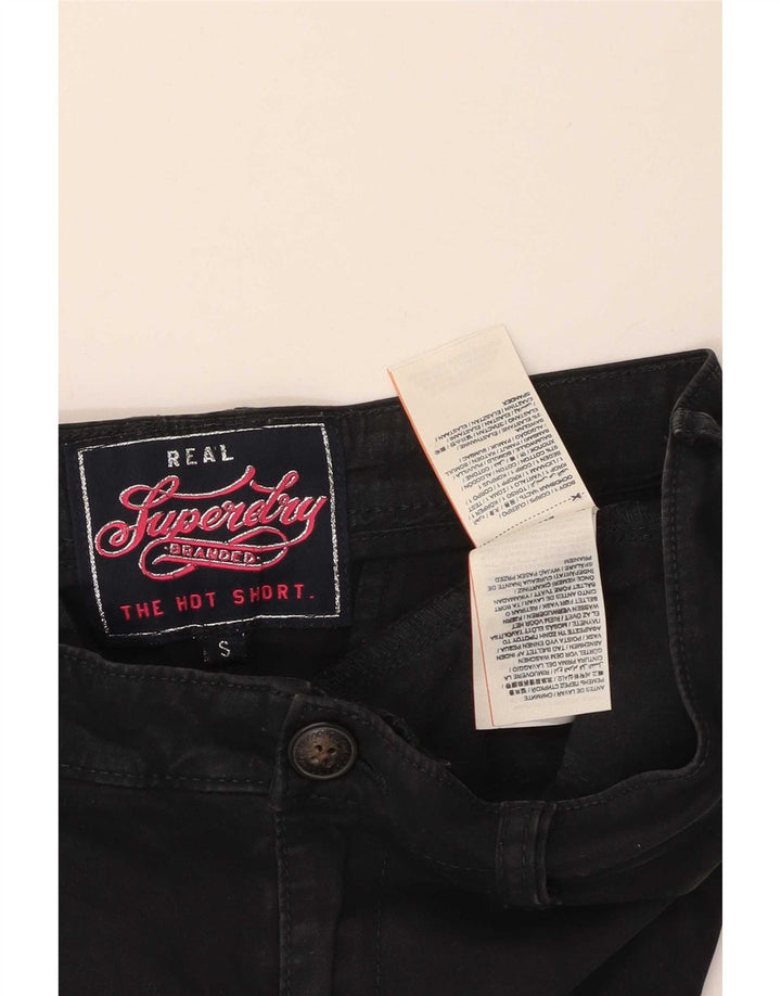 Superdry Pantalon Chaud Femme Petit W32 Coton Noir