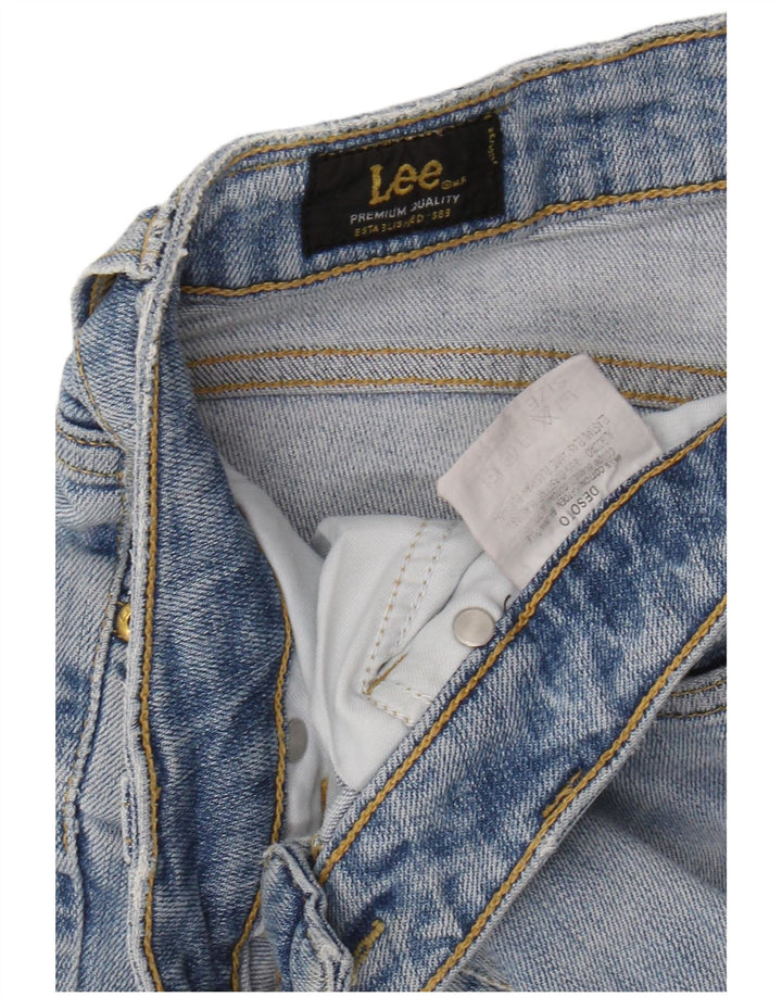 Lee Femme Desoto Bermuda Denim W29 Bleu Moyen Coton
