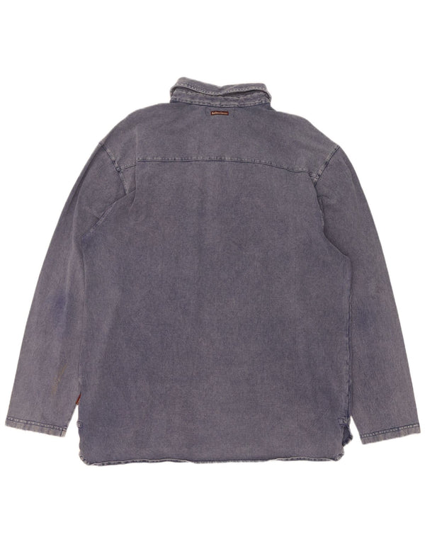 Marlboro Classics Chemise pull pour homme 2XL Bleu marine Coton