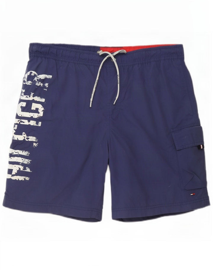 Tommy Hilfiger Short de Bain Graphic Cargo Homme Bleu Marine Moyen