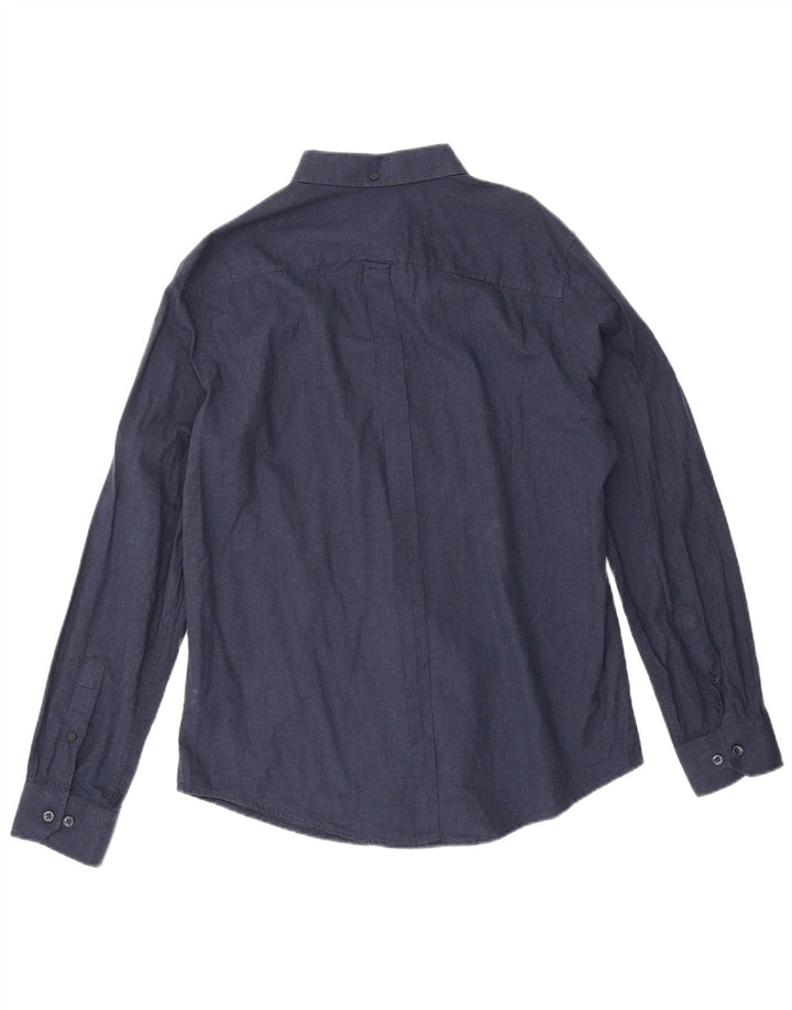 Ben Sherman Chemise Homme Large Bleu Marine Coton