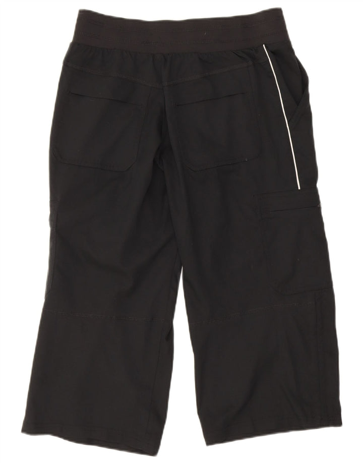 Nike Pantalon Capri Cargo Femme UK 8 Small W28 L20 Noir Polyester