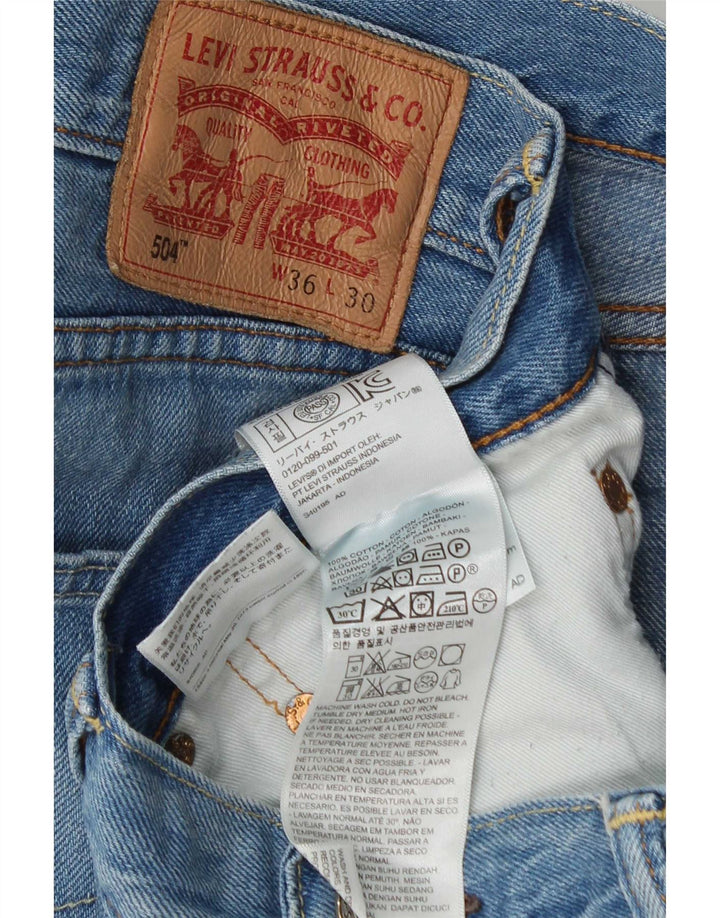 Levi's Jean Droit 504 Homme Bleu W36 L30 Coton