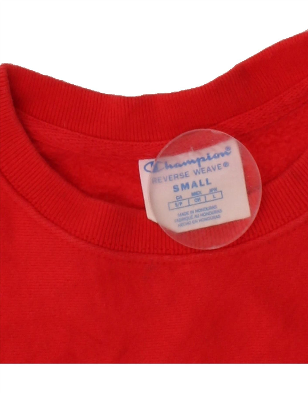 CHAMPION Womens Oversized Sweatshirt Jumper UK 10 Small Red Cotton Vintage Champion and Second-Hand Champion from Messina Hembry 