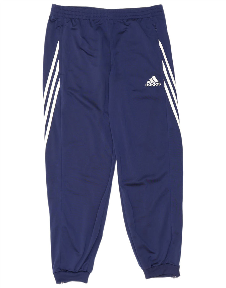 Adidas Pantalon de survêtement pour homme Pantalon de jogging Large Bleu marine Polyester