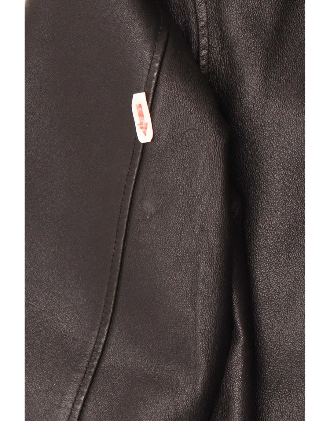 Veste en cuir authentique pour homme UK 42 XL Cuir noir