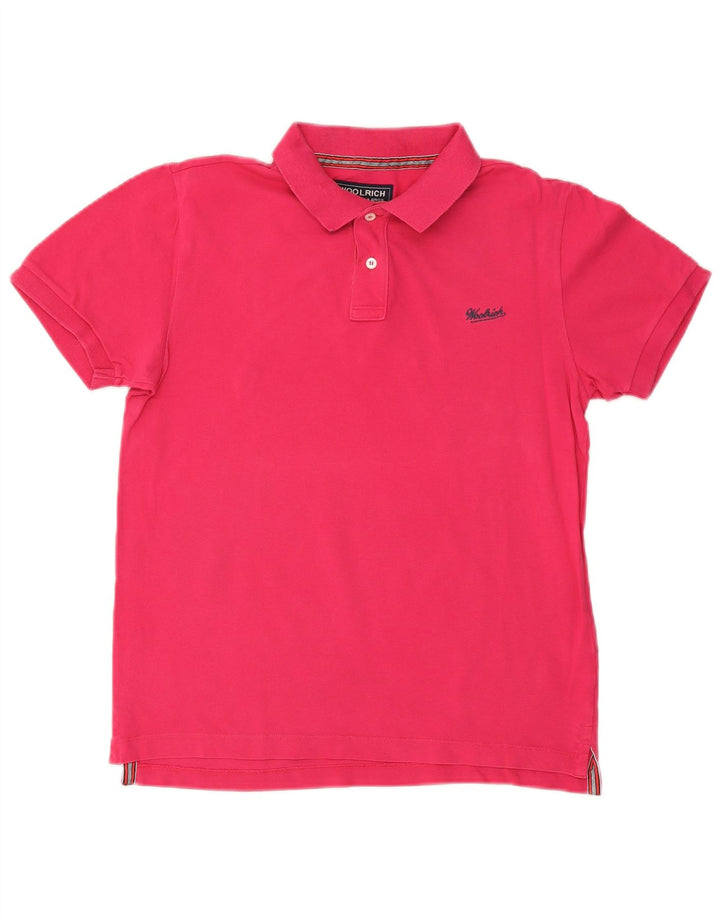 WOOLRICH Polo Homme Petit Rose Coton