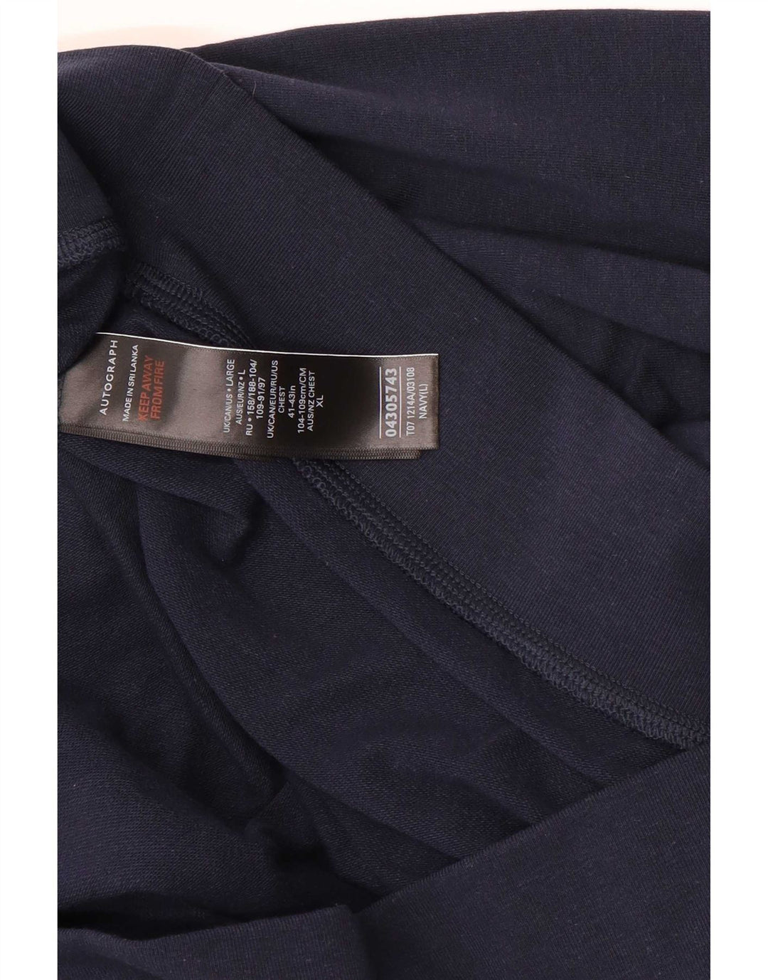 Marks & Spencer Pull à capuche autographe pour homme Bleu marine Taille L